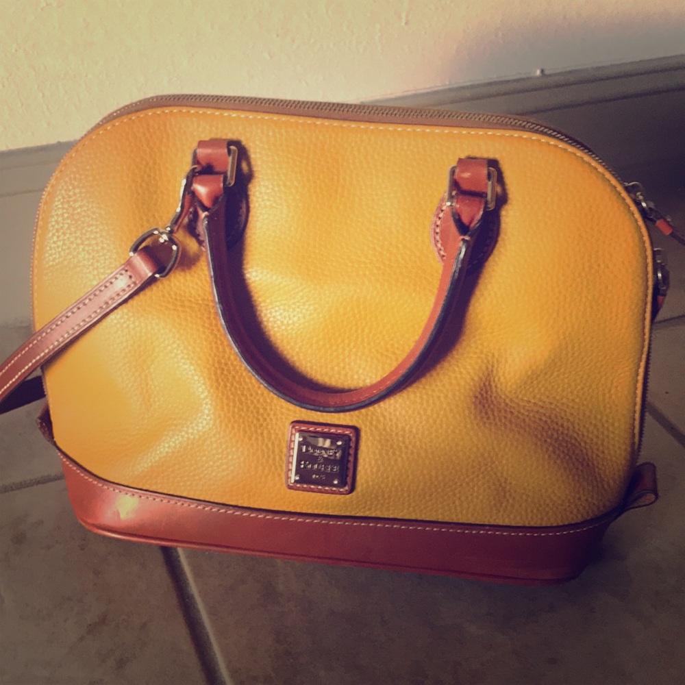 Dooney & Bourke Peeble Leather Zip Zip satchel